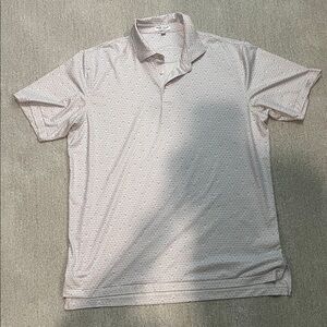 Peter Millar Men's Light Gray Polo Shirt